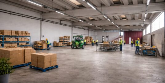 CAPANNONE DI 850 METRI CON AREA ESTERNA DI METRI QUADRATI 750
